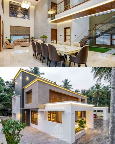 Furniture, Dining, Lighting, Table, Exterior Designs by Architect Dipin Ram, Malappuram | Kolo
