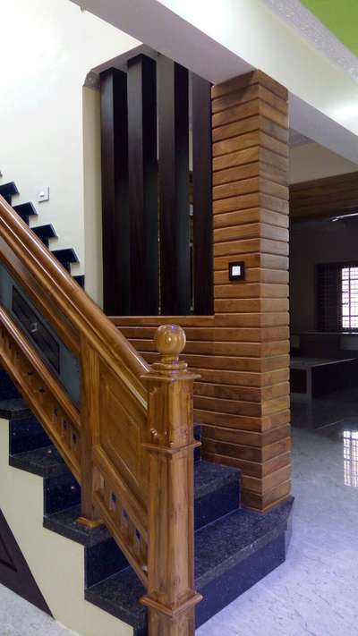 Staircase Designs by Carpenter  DCRAFT HOME INTERIOR  WORK KOLLAM kannanalloor, Kollam | Kolo