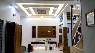 Living, Ceiling, Wall, Lighting Designs by Painting Works Prakash chungath, Palakkad | Kolo
