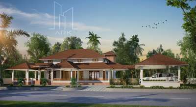Exterior Designs by 3D & CAD ARK architectsbuilders, Kottayam | Kolo