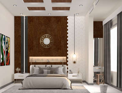 Bedroom, Furniture, Lighting Designs by Interior Designer RÃ¥vi Patidar, Jaipur | Kolo