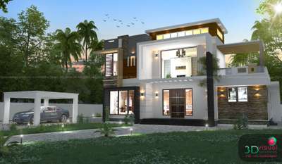 Exterior, Lighting Designs by 3D & CAD sahil muhammed, Thrissur | Kolo