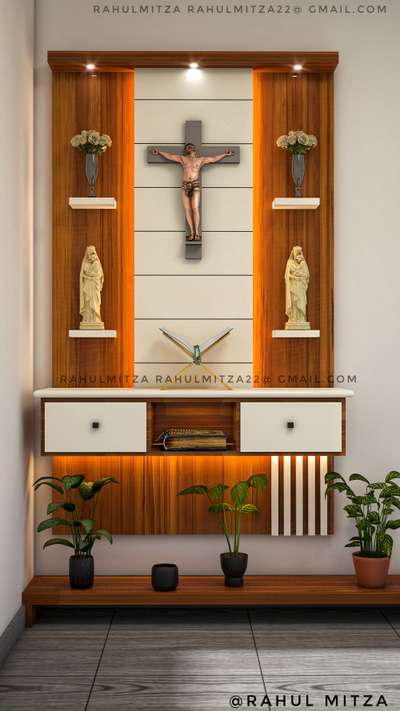 Home Decor, Lighting, Prayer Room, Storage Designs by Interior Designer Rahulmitza Mitza, Kannur | Kolo