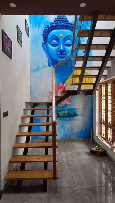 Staircase Designs by Civil Engineer Engr Arjun M Shaji, Thiruvananthapuram | Kolo
