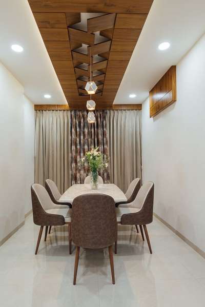 Ceiling, Dining, Furniture, Table Designs by Architect mohit sharma, Panipat | Kolo