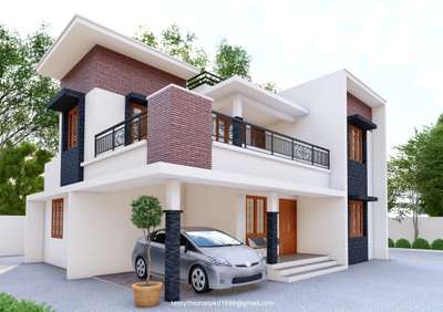 Exterior Designs by Civil Engineer Tessy Thomas, Pathanamthitta | Kolo