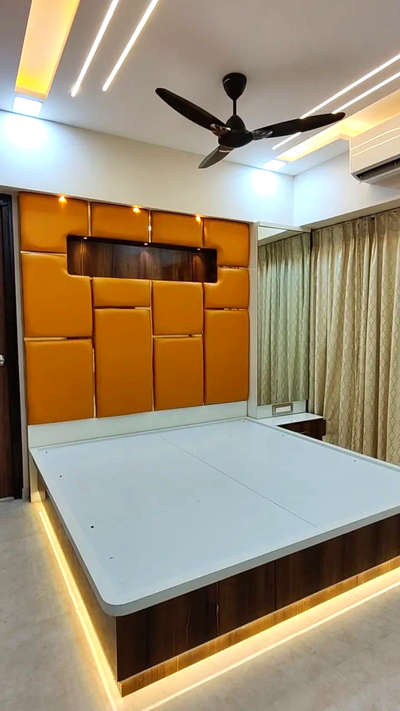 Furniture, Lighting, Bedroom, Wall, Storage Designs by Interior Designer Interior Indori, Indore | Kolo