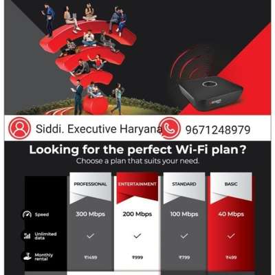  Designs by Service Provider Airtel Xtreme Fiber Executive Haryana, Sonipat | Kolo