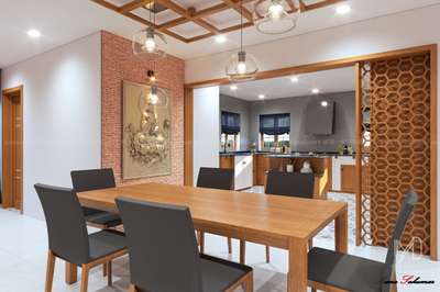 Dining, Kitchen, Lighting, Home Decor, Furniture Designs by Interior Designer Manu Sukumar, Kottayam | Kolo