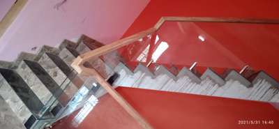 Staircase Designs by Carpenter radha krishnan , Thiruvananthapuram | Kolo
