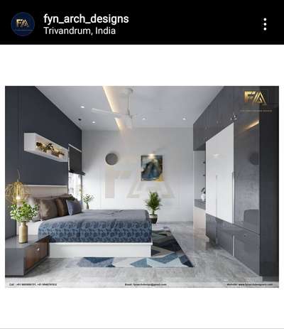 Bedroom, Furniture, Storage, Ceiling, Lighting Designs by Civil Engineer Fyn Arch design studio, Alappuzha | Kolo