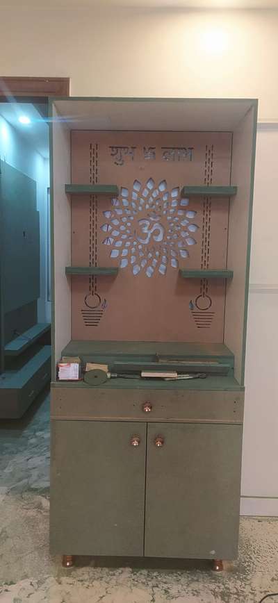 Prayer Room, Storage Designs by Carpenter Munazir Ali, Delhi | Kolo
