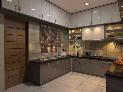 Kitchen, Lighting, Storage Designs by Interior Designer Amir  ali, Ghaziabad | Kolo