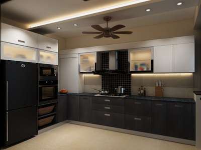 Kitchen, Storage Designs by Contractor arun kumar, Faridabad | Kolo