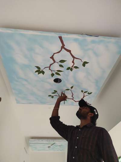 Ceiling Designs by Interior Designer Saneesh Art, Ernakulam | Kolo