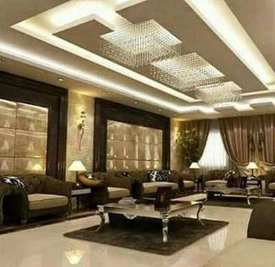 Ceiling, Furniture, Lighting, Living, Table Designs by Interior Designer Aqsa Interiors, Ghaziabad | Kolo