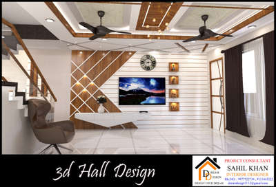 Ceiling, Lighting, Living, Storage Designs by Interior Designer sahil khan 9111443322, Indore | Kolo