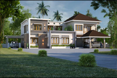 Exterior Designs by 3D & CAD Sunil Kumar, Ernakulam | Kolo