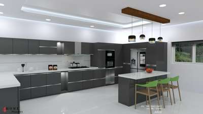 Kitchen, Storage, Lighting Designs by Interior Designer ashraf vp, Kannur | Kolo
