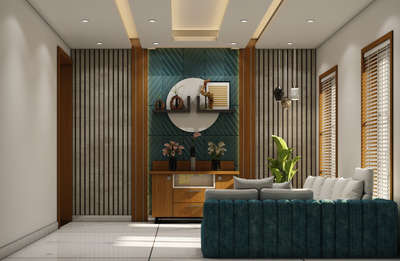 Furniture, Lighting, Living, Storage, Wall Designs by Interior Designer Riyas K S, Kottayam | Kolo