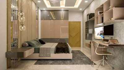 Lighting, Furniture, Storage, Bedroom Designs by Architect Sunil Sharma, Jaipur | Kolo