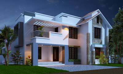 Exterior, Lighting Designs by Contractor suresh  Kumar, Kollam | Kolo