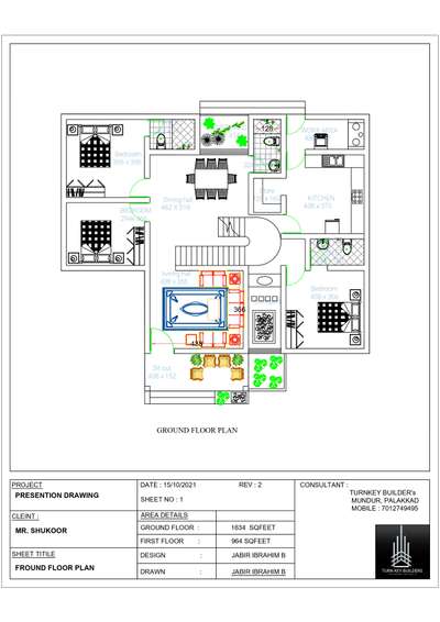 Plans Designs by Civil Engineer JABIR IBRAHIM, Palakkad | Kolo