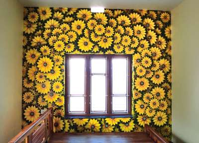 Wall, Window Designs by Painting Works Prasad Aninha, Kasaragod | Kolo