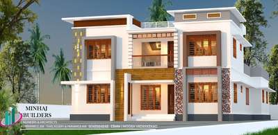 Exterior, Lighting Designs by Civil Engineer Dr NAFEESATHUL MIZRIYA MINHAJ BUILDERS, Thrissur | Kolo