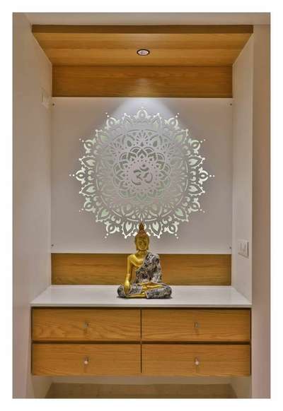 Prayer Room, Storage Designs by Carpenter Mohd Ashif, Delhi | Kolo