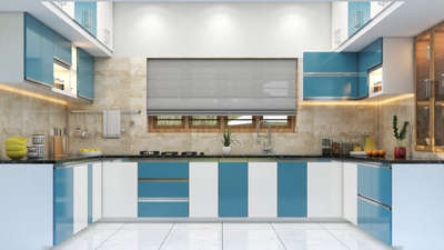 Kitchen, Lighting, Storage Designs by Interior Designer DCRAFT BUILDERs, Thrissur | Kolo