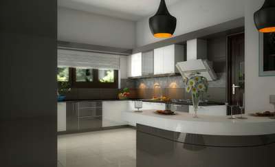 Kitchen, Lighting, Storage Designs by Architect Monnaie Architects  And Interiors, Palakkad | Kolo