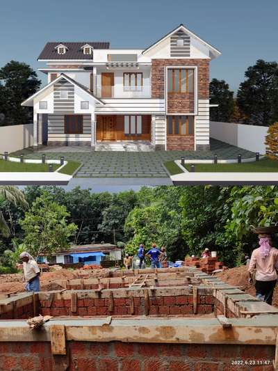 Exterior Designs by Contractor Chacko  Puliyanmakkal, Kannur | Kolo