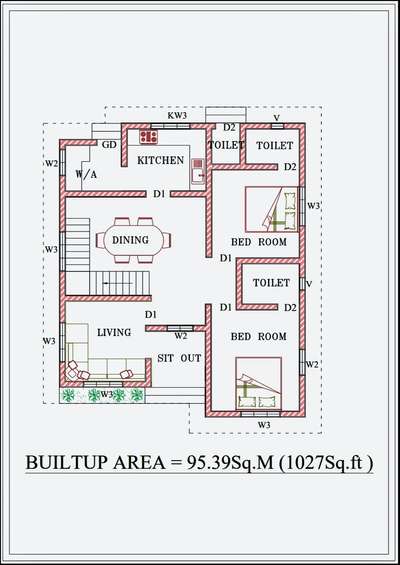 Plans Designs by Civil Engineer MANISHA , Thiruvananthapuram | Kolo