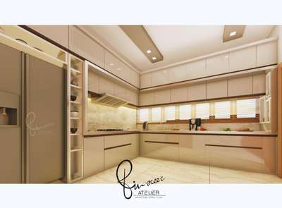 Kitchen, Lighting, Storage Designs by Contractor T M Ali, Malappuram | Kolo