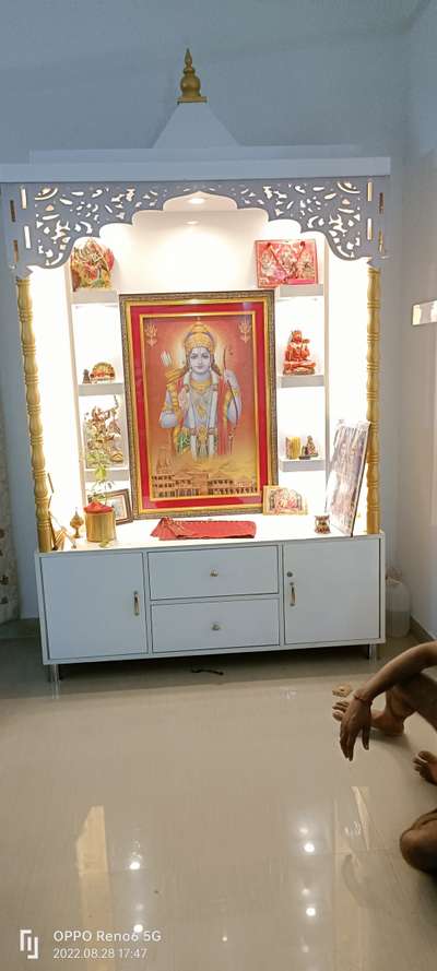 Prayer Room, Storage Designs by Carpenter Sahil Khan, Gautam Buddh Nagar | Kolo