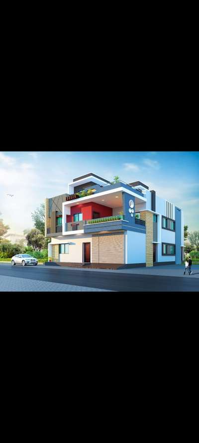 Exterior Designs by Building Supplies Saadik K J, Ujjain | Kolo