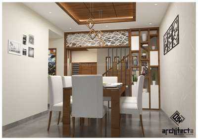 Dining, Furniture, Table, Lighting Designs by Civil Engineer ez architect , Malappuram | Kolo