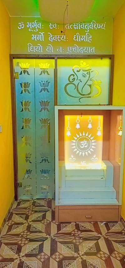 Prayer Room, Storage Designs by Interior Designer Pratik Mothe, Indore | Kolo