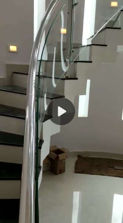 Staircase Designs by Interior Designer DUBAI TECH steelsglass 9207942667, Palakkad | Kolo