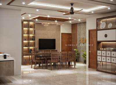 Furniture, Ceiling, Lighting, Table, Dining, Storage Designs by Architect Ujwal Harikrishnan M, Kozhikode | Kolo