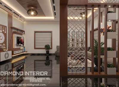 Ceiling, Lighting, Living, Storage Designs by Interior Designer Rahulmitza Mitza, Kannur | Kolo