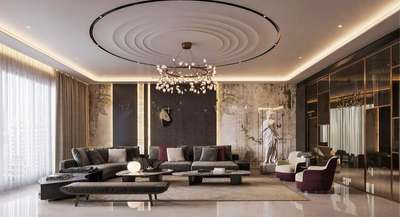 Ceiling, Furniture, Lighting, Living Designs by Civil Engineer Tushar Thakur , Gurugram | Kolo