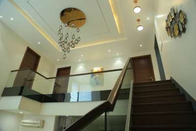 Ceiling, Lighting, Staircase Designs by Interior Designer Astha jain, Jaipur | Kolo