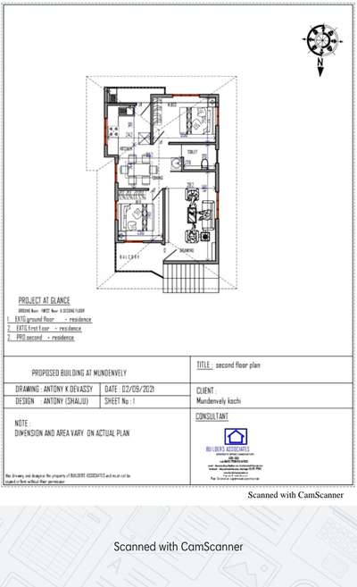 Plans Designs by Civil Engineer antony Devassy Shaiju, Ernakulam | Kolo