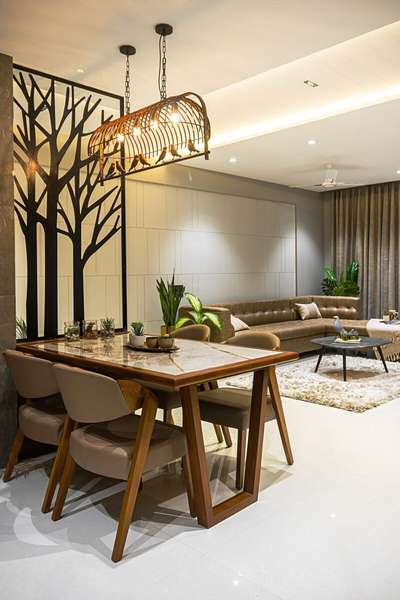 Dining, Furniture, Table, Lighting Designs by Interior Designer Suneeti Sharma, Delhi | Kolo