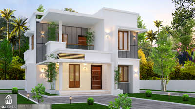 Exterior Designs by Contractor SH HOMES Builders and contractors , Alappuzha | Kolo