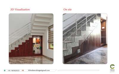Lighting, Staircase, Storage Designs by Interior Designer vyshakh  Tp, Kozhikode | Kolo