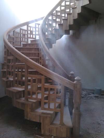 Staircase Designs by Carpenter Rajesh  RV, Kollam | Kolo
