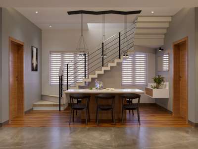 Staircase, Furniture, Dining Designs by Interior Designer ARAVIND  CSï¹�ï¹�ðŸ–�ï¸�ðŸ“�ðŸ“�, Alappuzha | Kolo